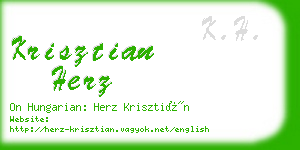 krisztian herz business card